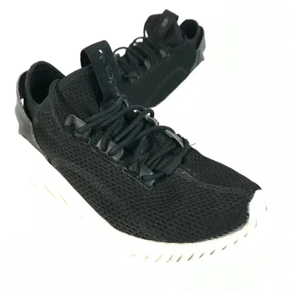 Adidas Black Mesh Tubular Doom Sock  Primeknit Sneaker Shoes - Picture 1 of 7